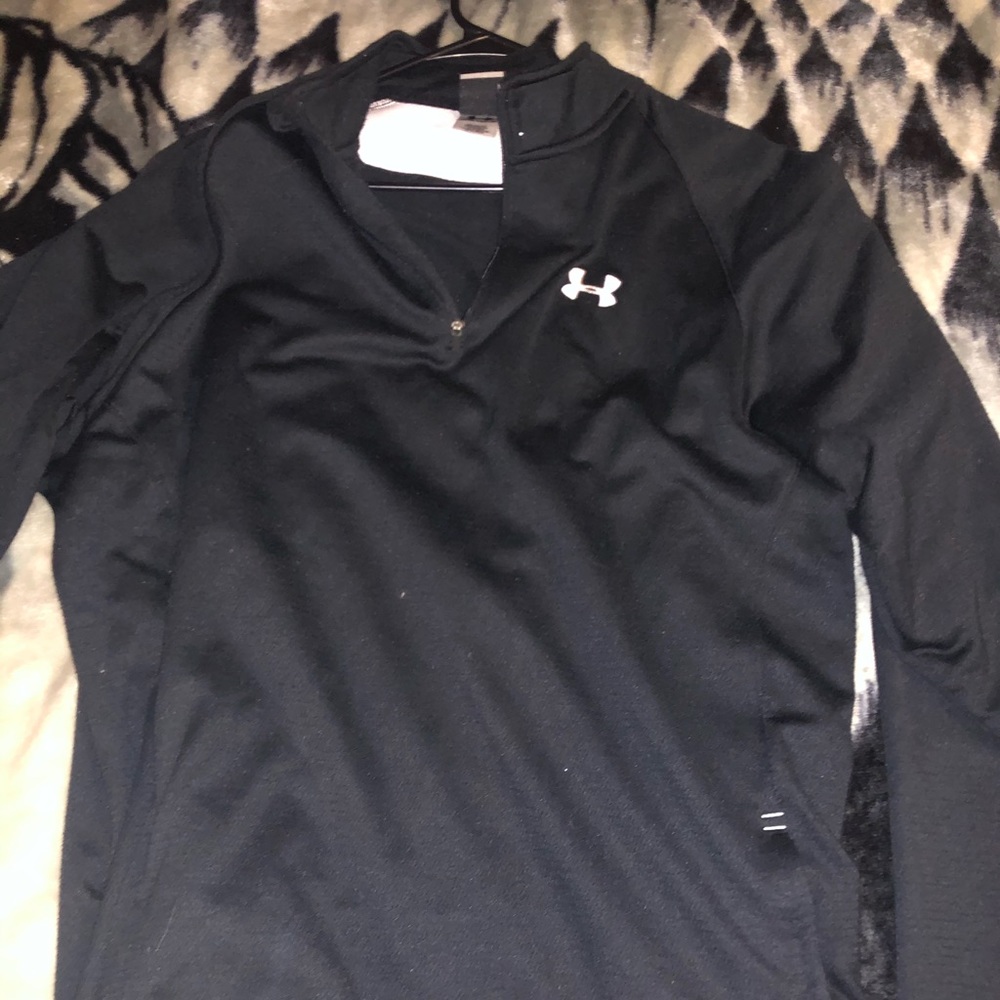 UA 1/4 zip Black XL w/pockets